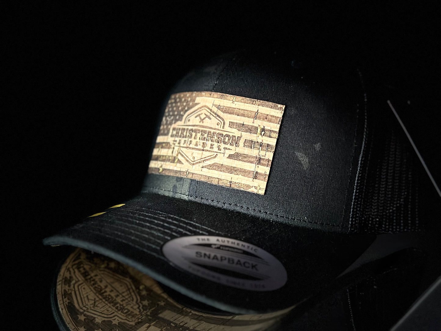 Camo American Flag Curved Brim