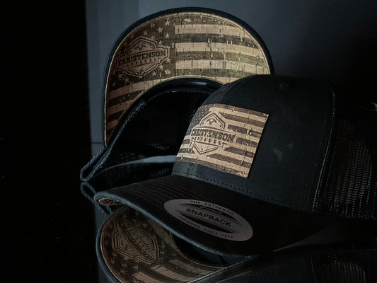 Camo American Flag Curved Brim
