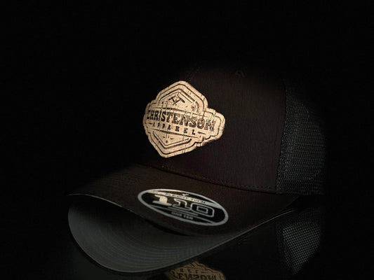 "Half Golden Cork" Curved Brim Mesh Back